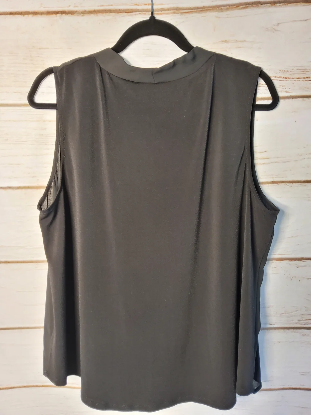 Worthington Black V-Neck Sleeveless Chiffon Camisole - Picture 2 of 6